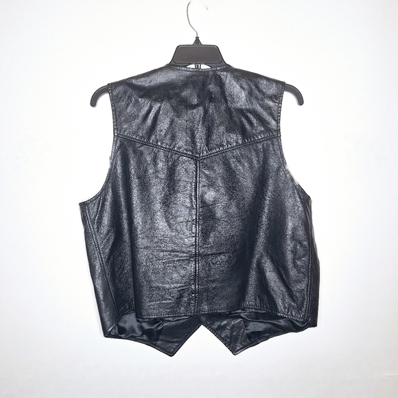 Vintage Branded Garment Inc."The Joe Camel" Biker core leather vest size XL. - Picture 2 of 12